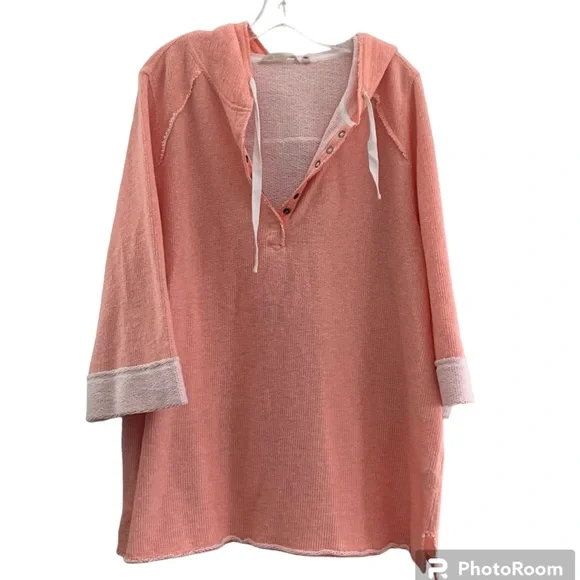 Soft Surroundings French Terry Just Beachy Pullover Sweatshirt Size 2X - Picture 1 of 16